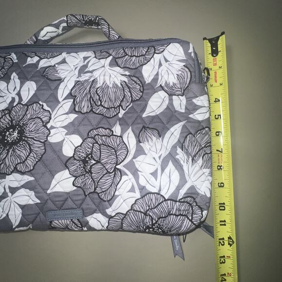 Vera Bradley Laptop Workstation Crossbody Moon Shadow Meadow - Picture 7 of 7